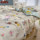 Axyaa Summer Thin Cotton Quilt - All Season Comforter with Soybean Fiber Fillers