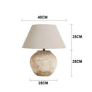 Axyaa Retro Pottery Desk Lamp for Bedroom & Living Room Decor