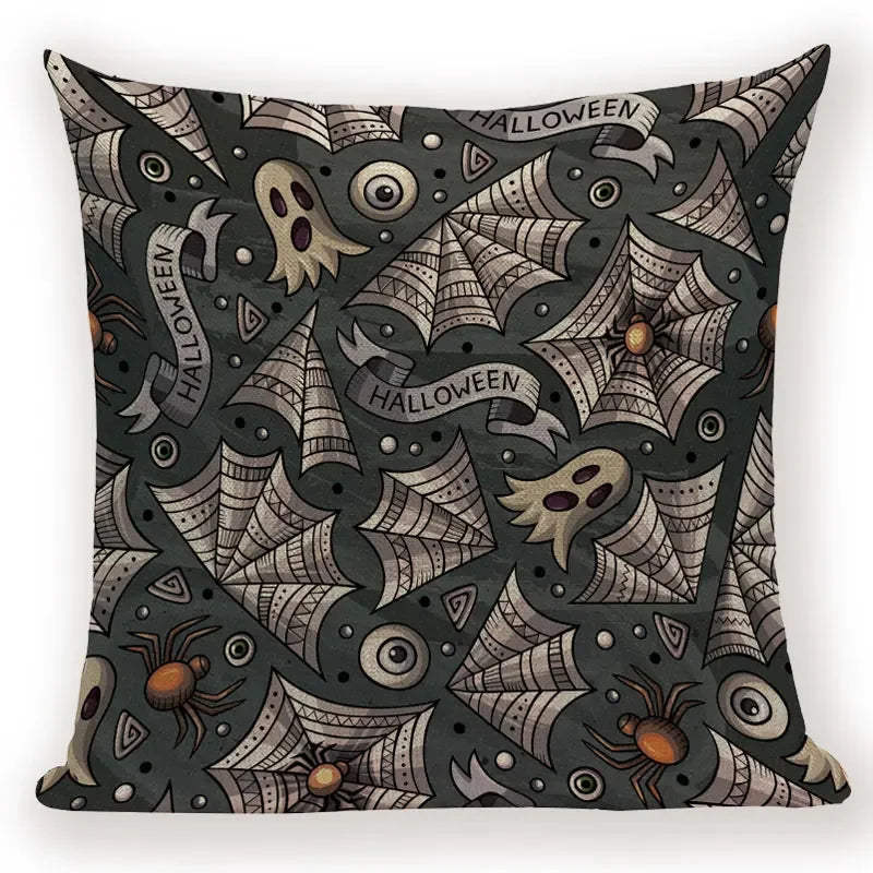 Halloween Demon Cushion Cover for Festive Home Decor by Axyaa