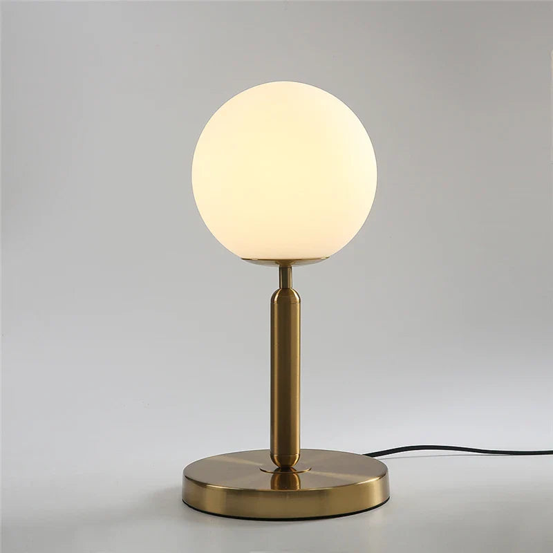 Axya Glass Ball LED Table Lamp for Bedroom and Study