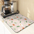 Axyaa Pumpkin Pattern Coasters - Halloween Style Absorbent Drink Coasters & Drying Mat