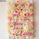 Axyaa Rose Flower Wall Wedding Decor Artificial Plants Background Christmas Silk