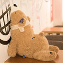 Axyaa Bear Plush Toy Pillow: Soft Hugging Long Strip Doll for Girls