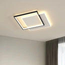 Axyaa Modern White Square LED Ceiling Lamp for Bedroom & Living Room