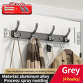 Axyaa Wall-Mounted One Row Hangers for Towels, Clothes, Hats, and More