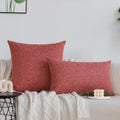 Axyaa Linen Decorative Cushion Covers for Sofa Living Room 45x45cm