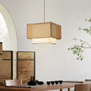 Axyaa Rattan Pendant Light: Minimalist Retro Design for Dining Table and Shop Décor