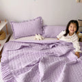 Axyaa Ruffled Quilted Summer Quilt