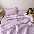 Axyaa Fashion Ruffled Quilted Summer Quilt