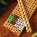 Axyaa Bamboo Celadon Printed Chopsticks Set