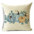 Big Blue Pumpkin Bike White Pillowcase Set for Home Decor - Axyaa
