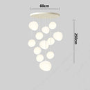 Axyaa Nordic Stair Chandelier Living Room Dining Pendant Ceiling Light
