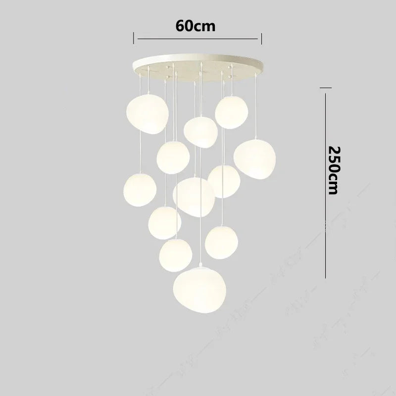 Axyaa Nordic Stair Chandelier Living Room Dining Pendant Ceiling Light