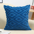 Axyaa White Faux Fur Velvet Pillow Covers 18x18 - Decorative Cushion Cover 45*45