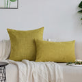 Axyaa Linen Decorative Cushion Covers for Sofa Living Room 45x45cm
