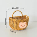 Axyaa Woven Hanging Storage Basket for Fruits and Sundries