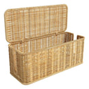 Axyaa Rattan Cable Management Box: Hide Power Strip, Router, and Cords with Style.