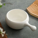 Axyaa White Ceramic Breakfast Salad Soup Noodle Bowl Tableware