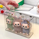 Labubu Doll Display Box: Axyaa Plush Storage Stand Cabinet for Collectible Toys