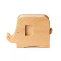 Axyaa Elephant Shape Wooden Coaster Set - Creative Coffee Table Mat & Pot Stand