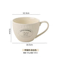 Axyaa Ceramic Mug European Food Bowl Oat Large Capacity Cup Water Bottle