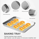 Axyaa Large Metal Baking Tray Kitchen Pan for Baking, Serving, and Pizza