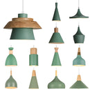 Axyaa Modern Wood Pendant Lights Nordic Hanging Lamps Bedside Lighting