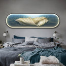 Axyaa LED Feather Wall Lamp for Bedroom Decor