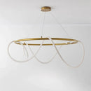 Axyaa LED Tube Ceiling Chandelier Pendant Light for Dining & Living Room