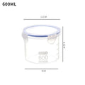 Axyaa Transparent Plastic Grain Jars with Scale Food Container - Clear Storage Box