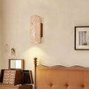 Axyaa Vintage Yellow Travertine Stone LED Wall Lamp