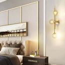 Axyaa 3-Head Blue Glass Ball Wall Lamp for Home Decor & Lighting