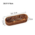 Axyaa Rattan Wicker Serving Baskets Set - 10 Styles for Bread, Fruit, Vegetables