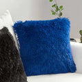 Axyaa Cozy Plush Cushion Cover 45x45cm White Grey Decor Pillowcase