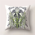 Skull Polyester Pillowcase 45X45CM Axyaa Home Decor Cushion Cover Square Sofa Decor