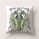 Skull Polyester Pillowcase 45X45CM Axyaa Home Decor Cushion Cover Square Sofa Decor