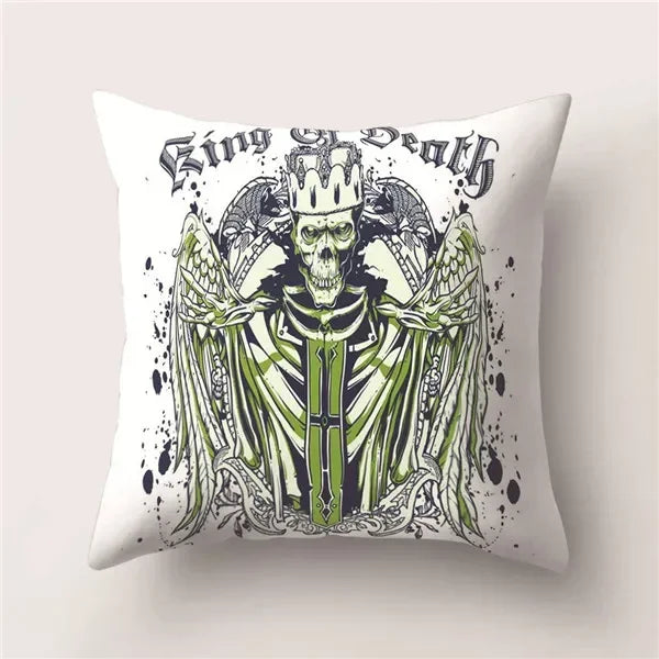 Skull Polyester Pillowcase 45X45CM Axyaa Home Decor Cushion Cover Square Sofa Decor