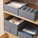 Axyaa Underwear Storage Box Organizer for Clothes, Socks, Pants - Foldable Wardrobe Drawers