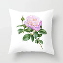 Axyaa Flower Butterfly Pattern Cushion Cover - Sofa Decoration Pillowcase
