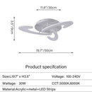 Axyaa Modern Acrylic LED Chandelier Ceiling Light Fixture | RC Dimming Creative Design Lamps