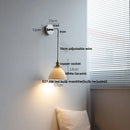 Axyaa Ceramic LED Wall Sconce Light Fixture with Pull Chain Switch