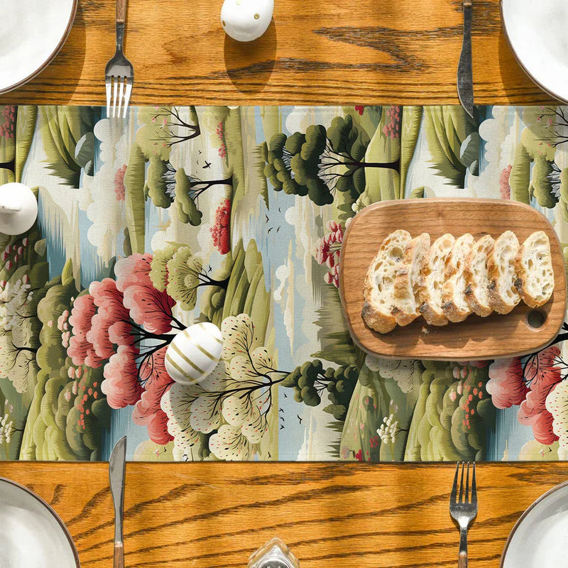 Axyaa Table Runner Wedding Decoration Cloth Dining Decor Runners Washable Dining Long Cloth