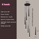 Modern Nordic Loft Roof Pendant Lights for Axyaa Brand Living Room Chandelier Lighting