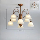 Axyaa Nordic Glass Art LED Chandelier for Home Decor Lighting