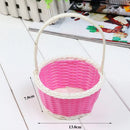 Axyaa Flower Storage Basket Round Plastic Vine Shopping Hamper
