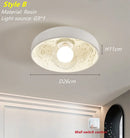 Axyaa Modern French Cream LED Ceiling Lamp for Bedroom, Living Room, and Hallway