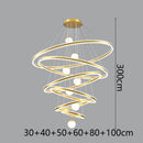 Axyaa Nordic Stair Chandelier Pendant Lights, Ceiling Light for Living Room Bedroom Dining Room