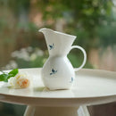 Axyaa Ceramic Butterfly Orchid Flower Pot for Creative Flower Arrangement