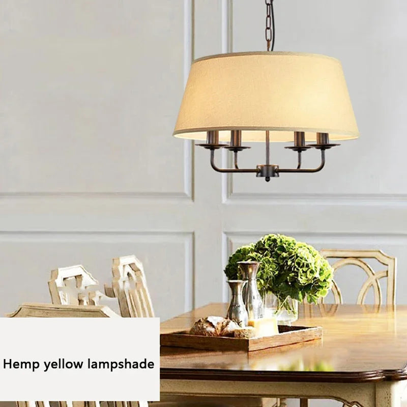 Axyaa Retro Metal Chandelier LED Pendant Lights for Home Decor