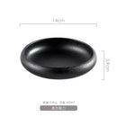 Axyaa 6" Ceramic Kimchi Plate Dish Salad Bowl - Creative Kiln Glaze - Single Plate